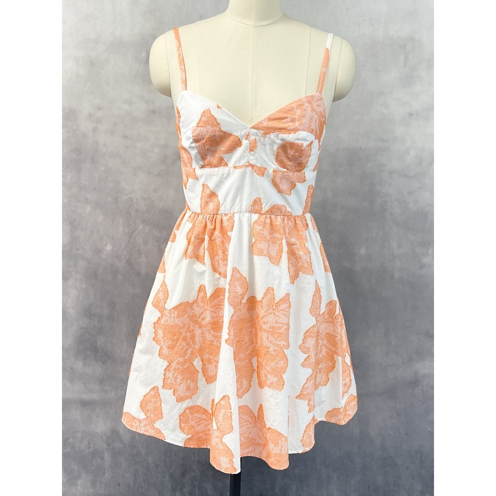 Hutch Womens Floral Fit Flare Dress Size 8 Sweetheart Garden‎ Party Coquette